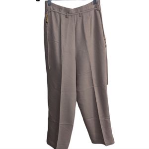 Baroque Women's Taupe Crop Pants with Side Zipper 🤎 Size Small